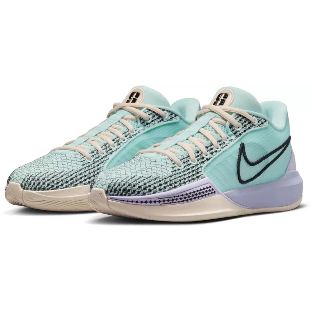 Nike Sabrina 1 Ionic Women's Sz 12/ Mens Sz 10 Jade Ice Black Guava FQ3381-301